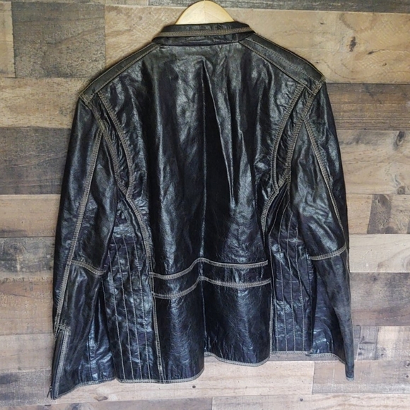 Cody James Moto Buffalo leather Jacket sz Med Mens - Picture 10 of 12